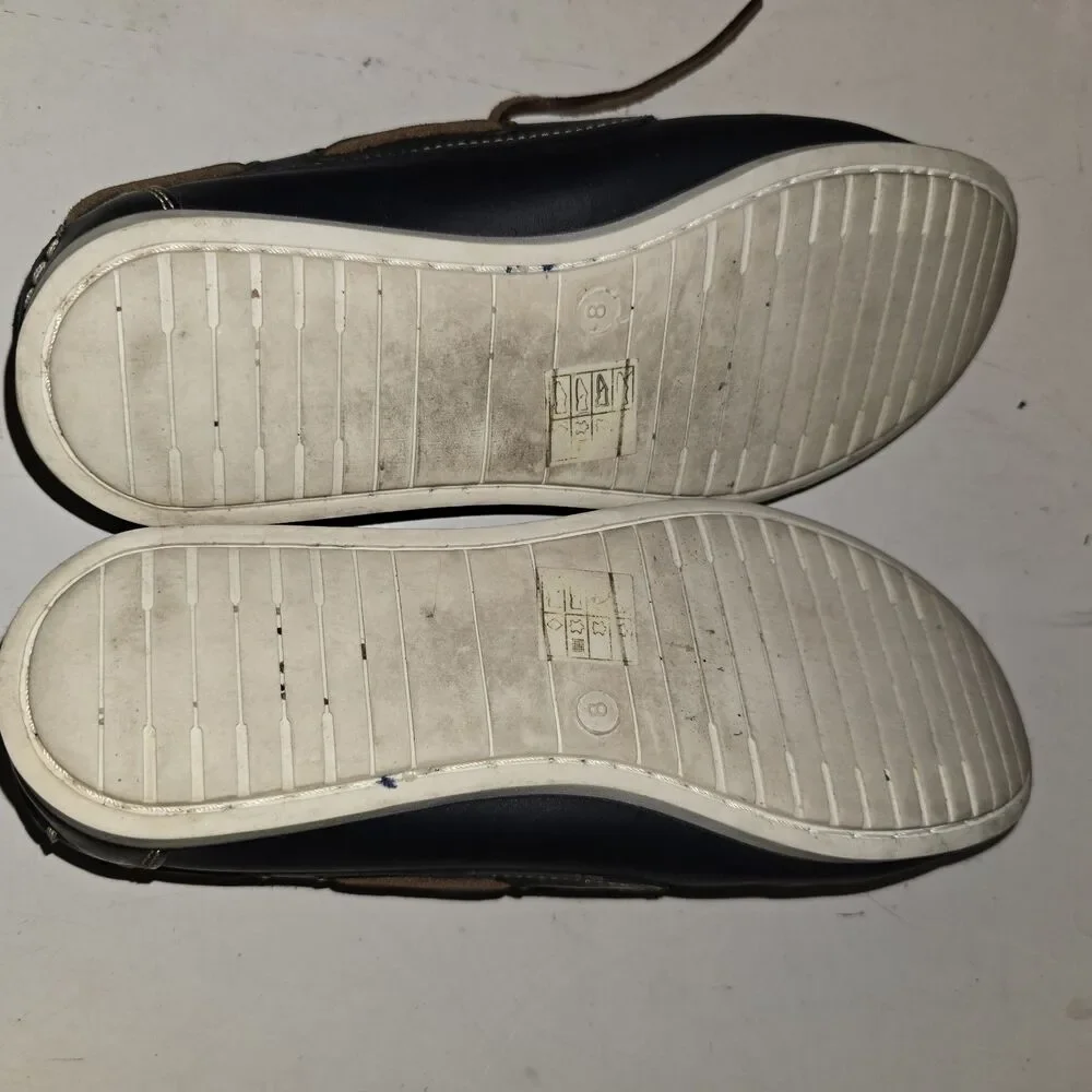 Barbour Capstan Deck /Boat Shoe Size 8, Soft Leather Black